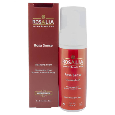فوم پاک کننده پوست خشک و حساس رزالیا مدل Rosa Sense
