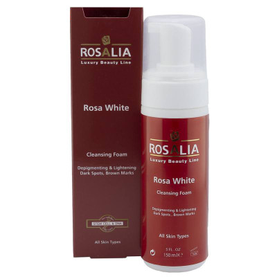 فوم پاک کننده و روشن کننده رزالیا مدل Rosa White