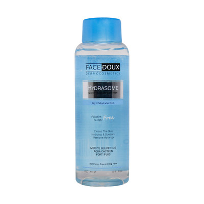 محلول پاک کننده آرایش هیدرازوم فیس دوکس مناسب پوست خشک حجم 250 میلی‌لیتر