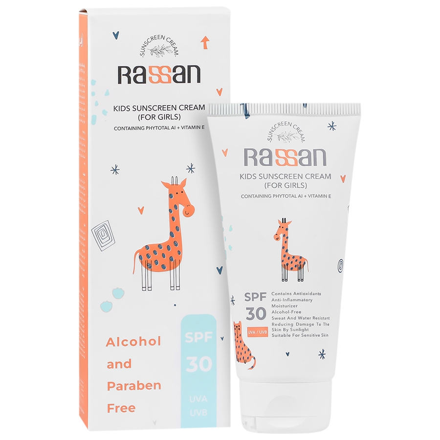 کرم ضد آفتاب کودکان دخترانه SPF30 راسن