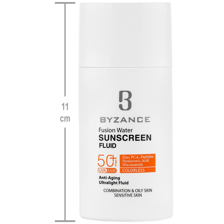 فلوئید ضد آفتاب فیوژن واتر SPF50 بیزانس